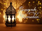 Eid Mubarak kaart gezegende Ramadan